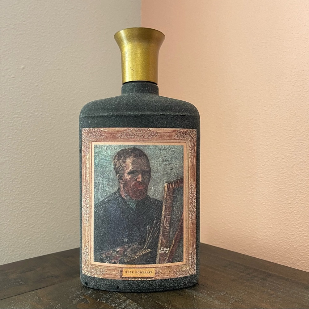 Vintage Self Portrait Vincent Van Gogh Jim Beam Decanter Bottle EMPTY Barware